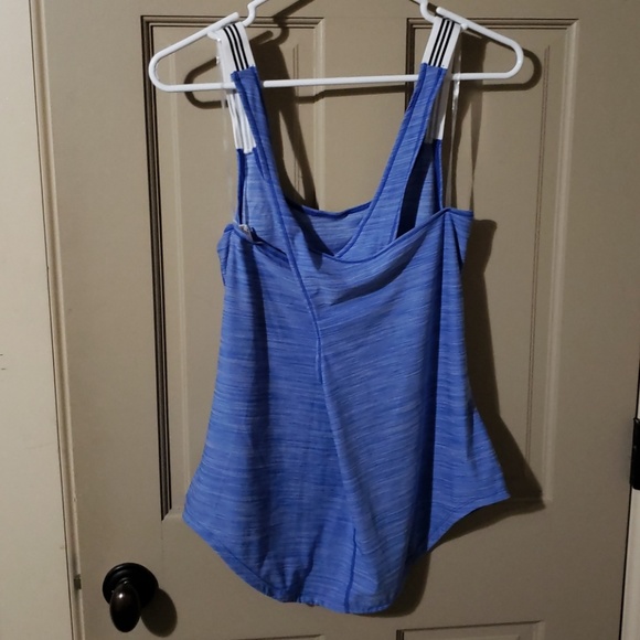 Blue Adidas Cross back Workout Tanktop - Picture 2 of 6